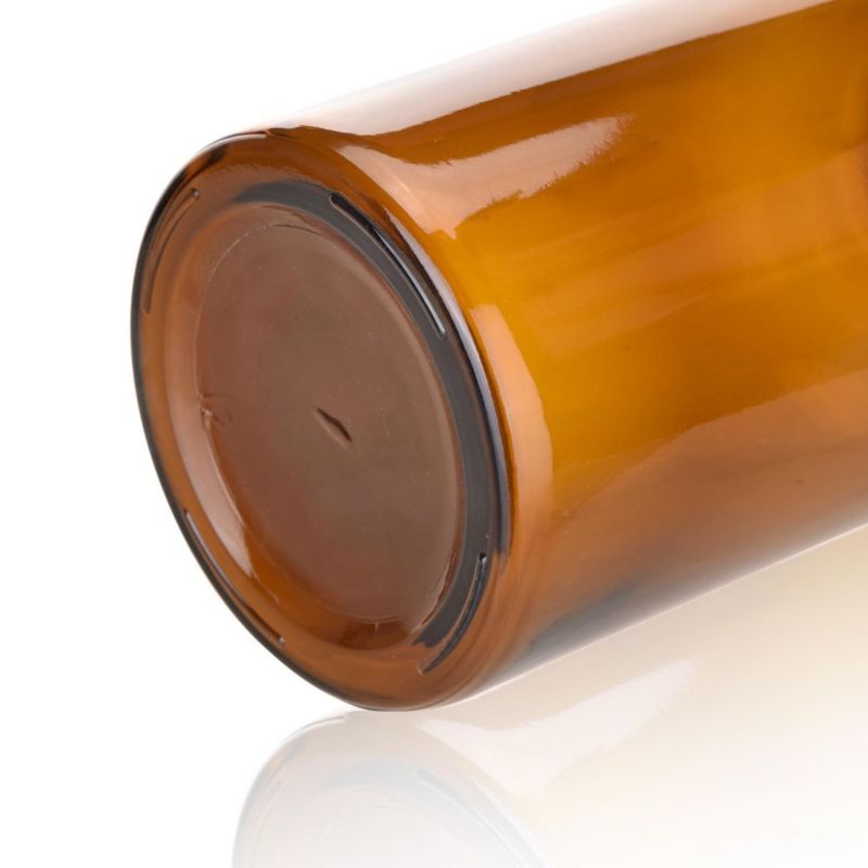 BOTELLA Kestun 1000 ml Boca Ancha Ámbar - Pack de 6