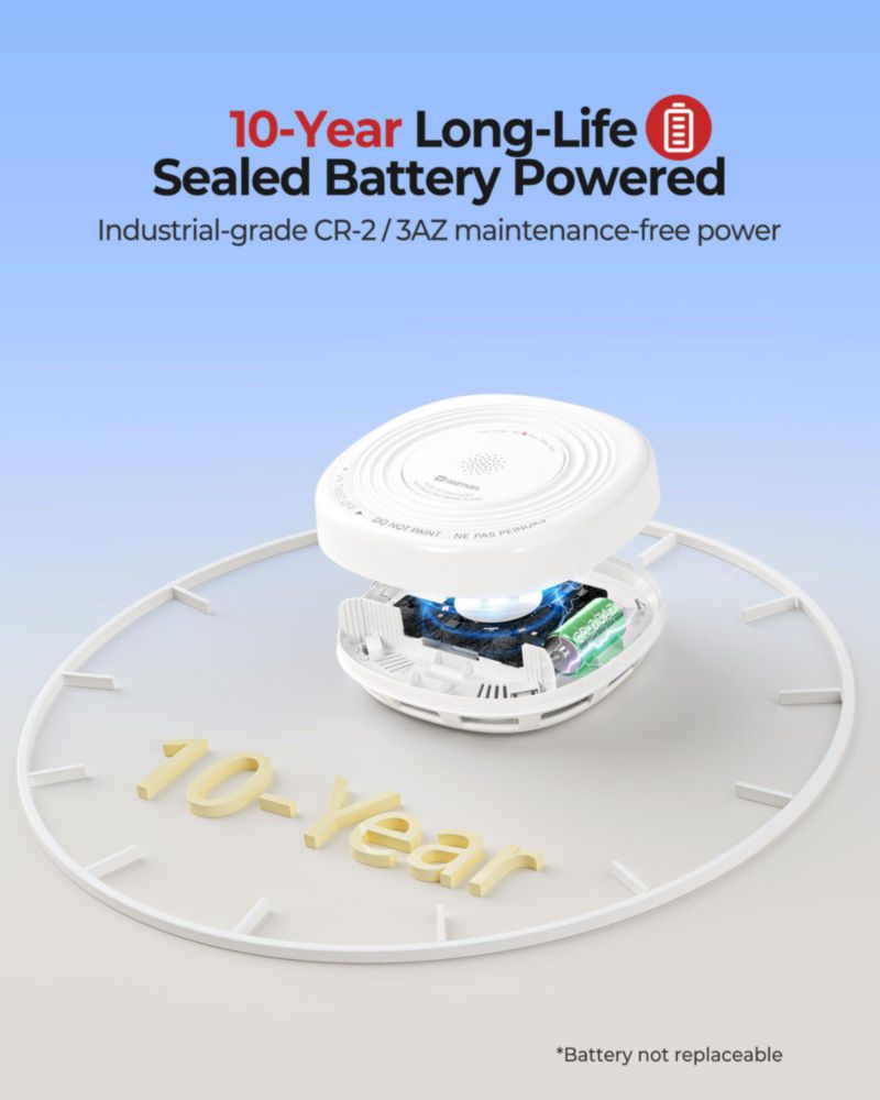 Detector de Humo HEIMAN 10 años sellado (pack de 3)