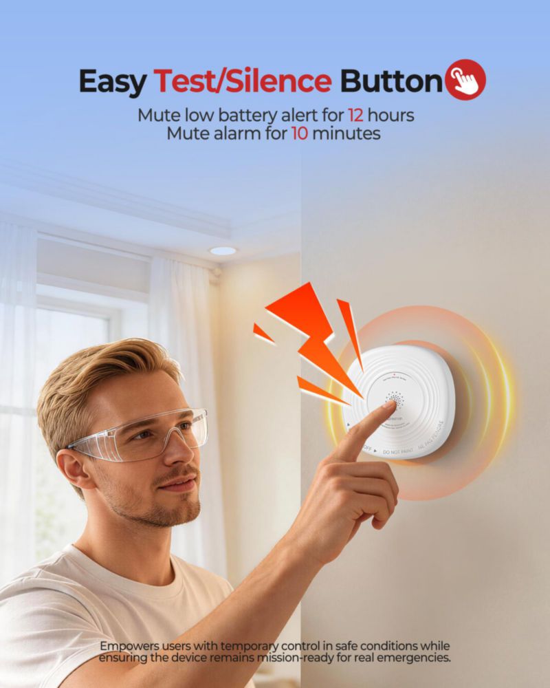 Detector de Humo HEIMAN 10 años sellado (pack de 3)