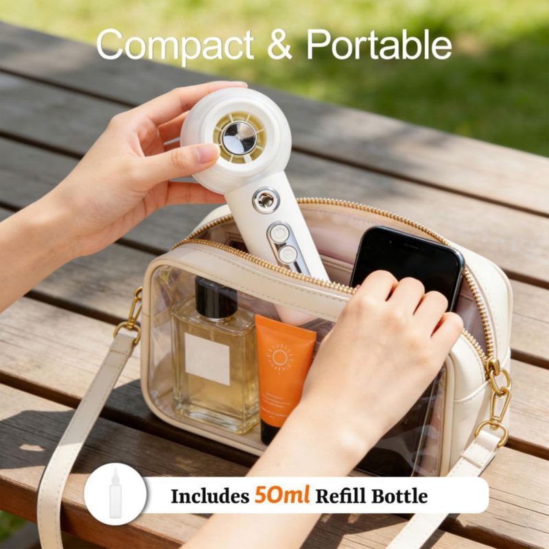Ventilador de niebla portátil Gemmac 50 ml recargable USB 2000 mAh