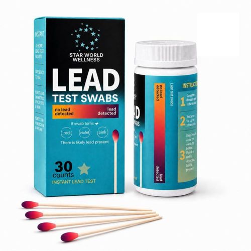 Kit de prueba de plomo Star World Wellness – 30 hisopos