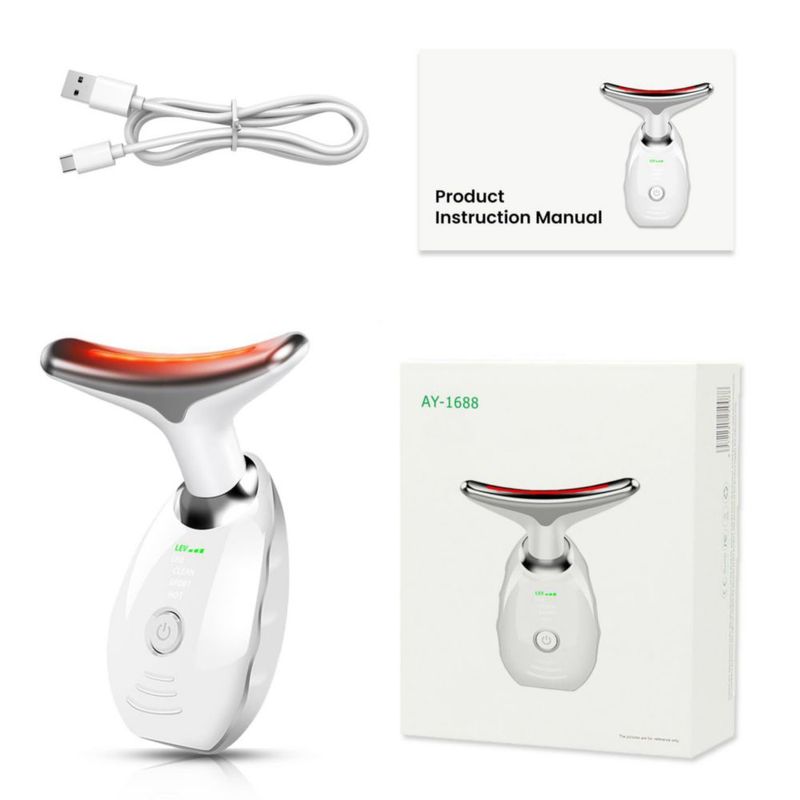 Masajeador facial y cuello Yolopim Masajeador facial de cuello 7 colores
