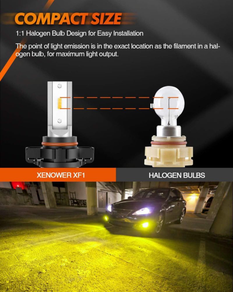 Luz antiniebla SEALIGHT 5201/5202 amarilla 18000 lm (paquete de 2)
