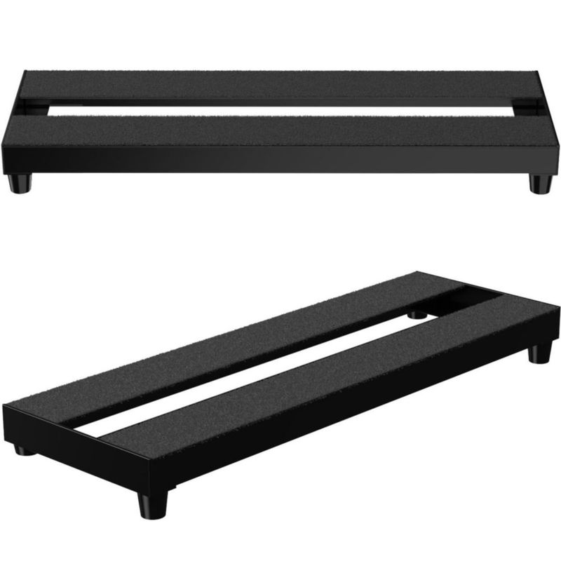Pedalera AYCRIT 41 × 13 cm Aluminio Negro con Cables