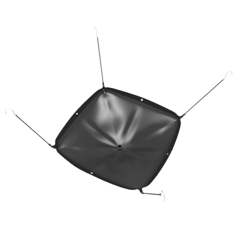 Lona MOOFI Desviador de Fugas 152 cm con Manguera de Drenaje de 3 m Negra