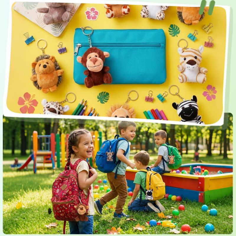 Animales de peluche cideny 13 cm Pack de 36 para llavero