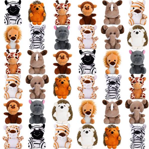 Animales de peluche cideny 13 cm Pack de 36 para llavero