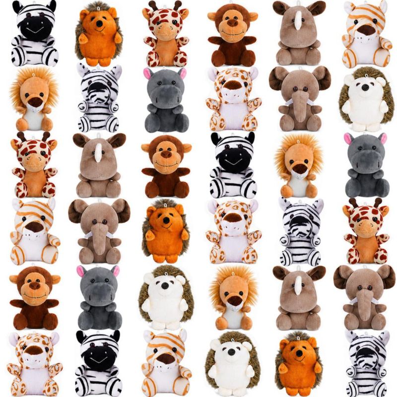 Animales de peluche cideny 13 cm Pack de 36 para llavero