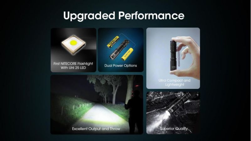 Linterna Nitecore MT1A PRO 800 lúmenes recargable