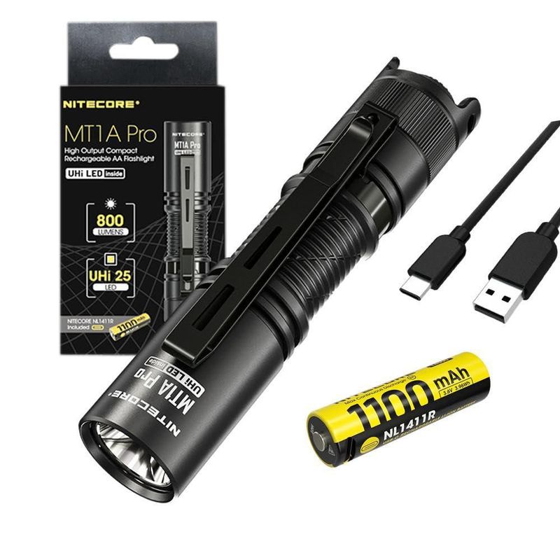 Linterna Nitecore MT1A PRO 800 lúmenes recargable