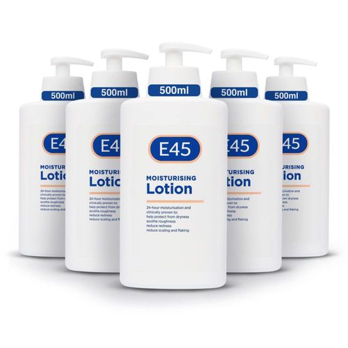 Loción Hidratante para la Piel E45 500 ml Paquete de 5