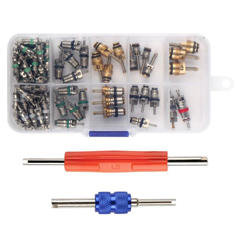 Juego de Herramientas para Válvula de Aire Acondicionado ROSY PIXEL 102 piezas R134a R12