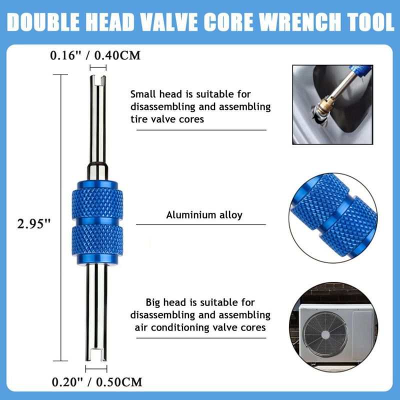 Juego de Herramientas para Válvula de Aire Acondicionado ROSY PIXEL 102 piezas R134a R12
