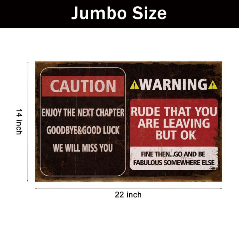 Tarjeta de despedida Vkegrosx Jumbo "Te extrañaremos"