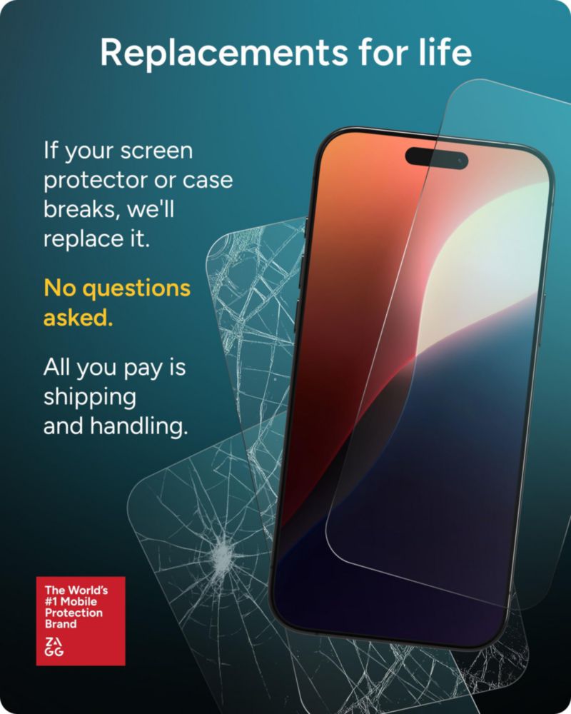 Protector de pantalla ZAGG Privacy para iPhone 17e/16e/14/13