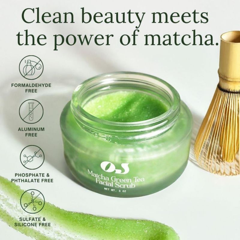 Exfoliante de azúcar orgánico Jaguar 85 ml Matcha verde desintoxicante
