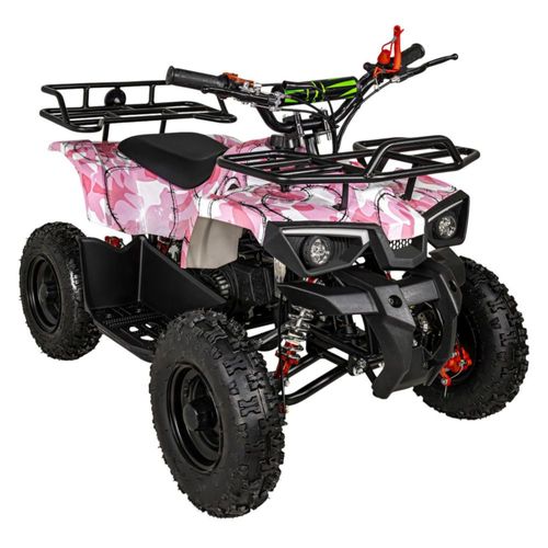 Cuatrimoto Montable Motor Gasolina 49cc Niños 45km/h Rosa Little Monkey