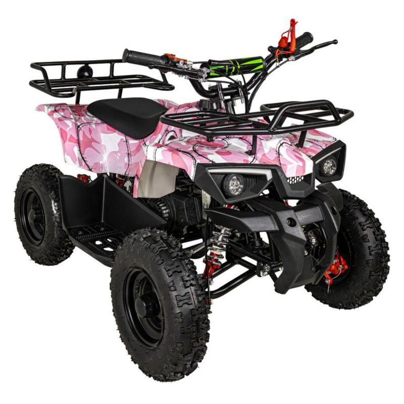 Cuatrimoto Montable Motor Gasolina 49cc Niños 45km/h Rosa Little Monkey