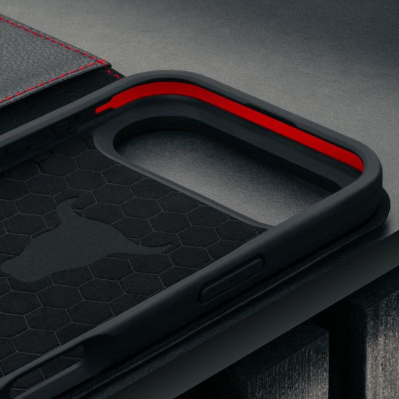 Funda TORRO para iPhone 17 Air de cuero negro