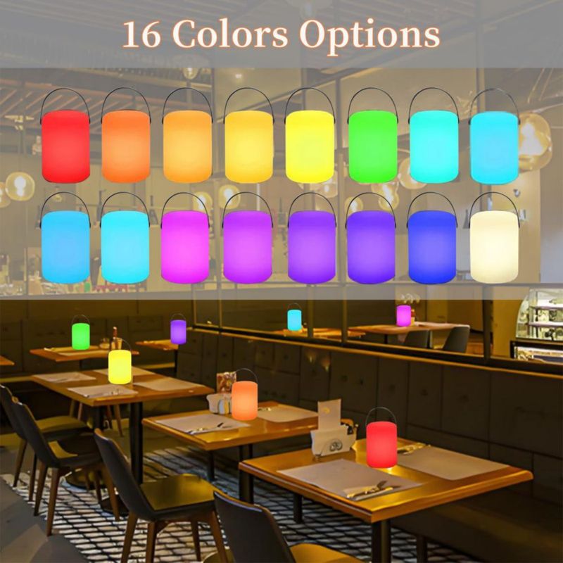 Luz nocturna recargable Borelor de 16 colores cambiantes