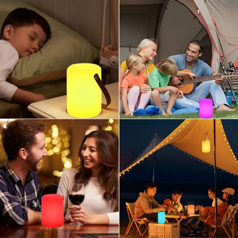 Luz nocturna recargable Borelor de 16 colores cambiantes