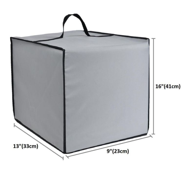 Funda para máquina de helados AF-WAN 33x23x41 cm gris plateado