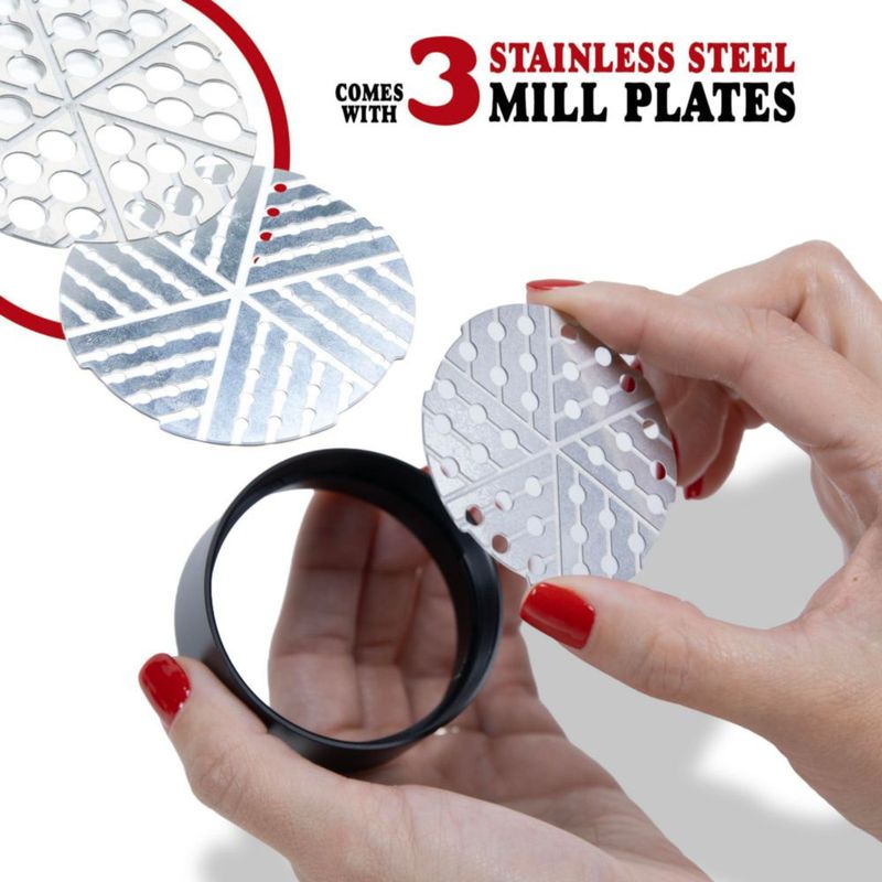 Molino de especias RAW 60 mm 3 piezas ajustable
