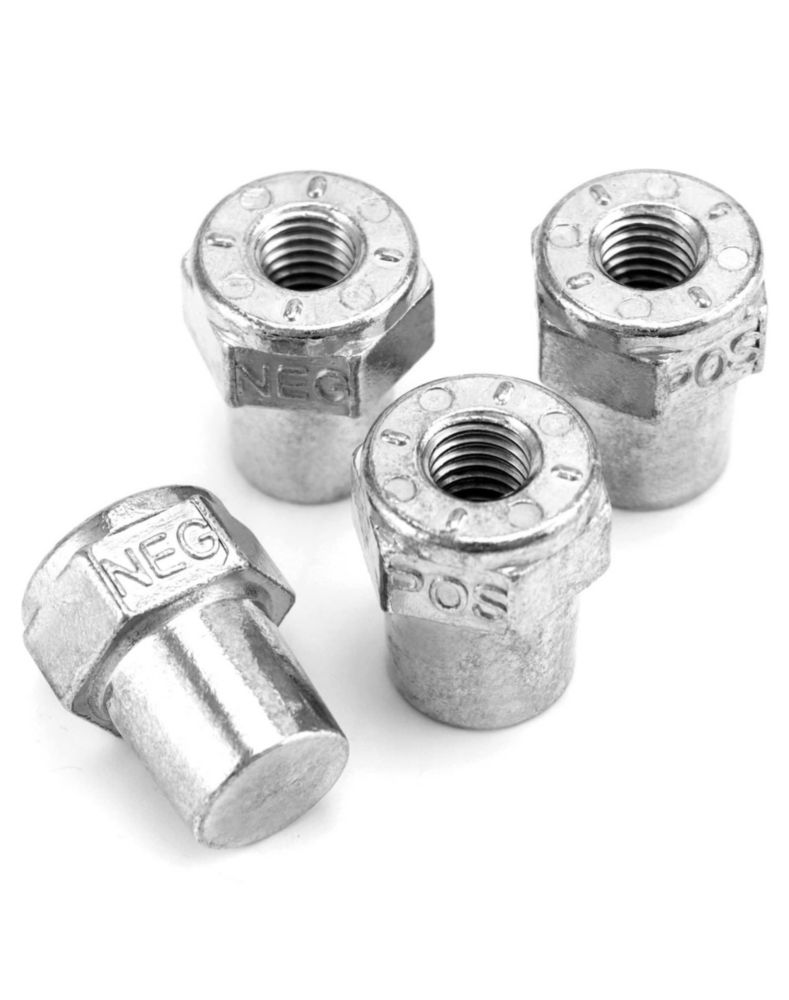 Terminal de Batería QWORK 3/8" con Pasador Hembra - Juego de 2 pares