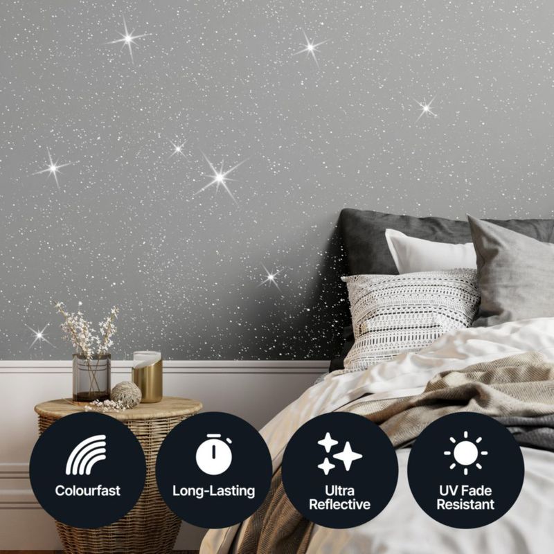 Glitter Hemway 400 g + 4 almohadillas – Aditivo de pintura iridiscente