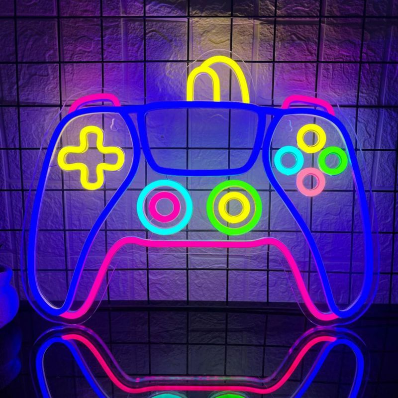 Letrero de Neón NeonNonefy 43x33 cm Controlador de Juegos LED