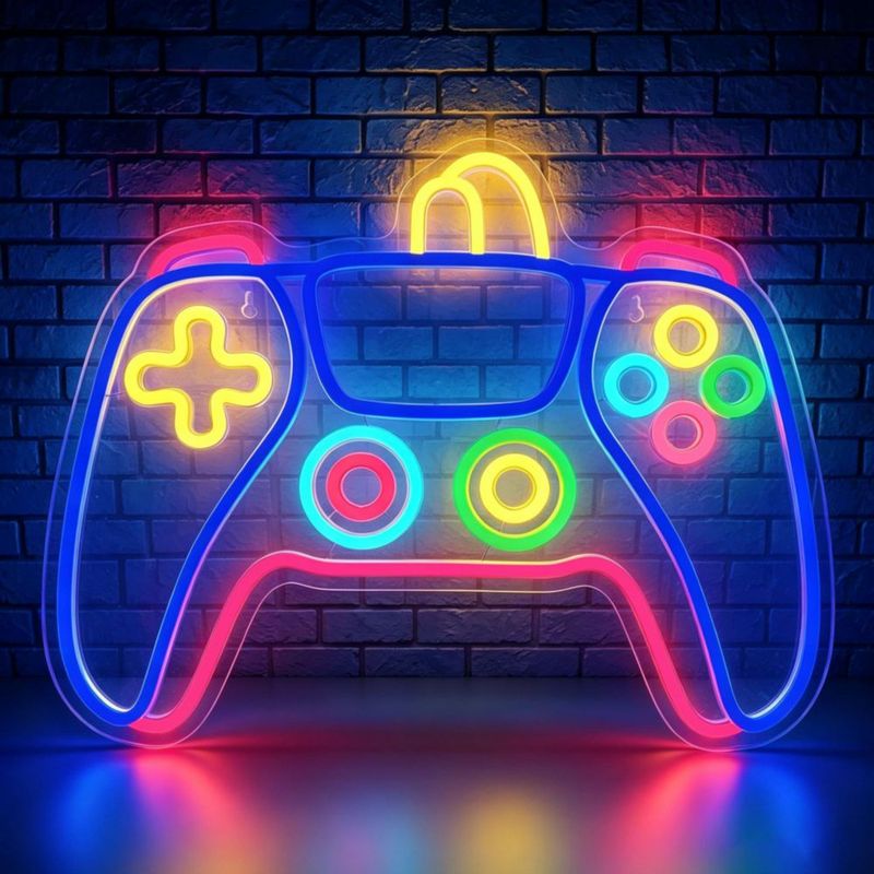 Letrero de Neón NeonNonefy 43x33 cm Controlador de Juegos LED