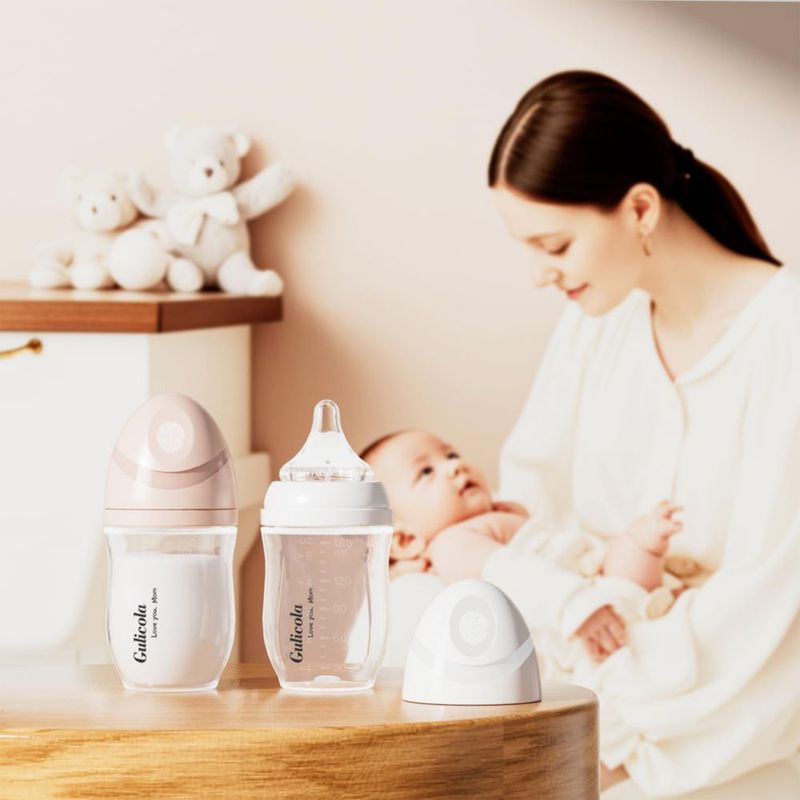 Biberón Gulicola 240 ml M Tetina 3 meses+ Pack de 4