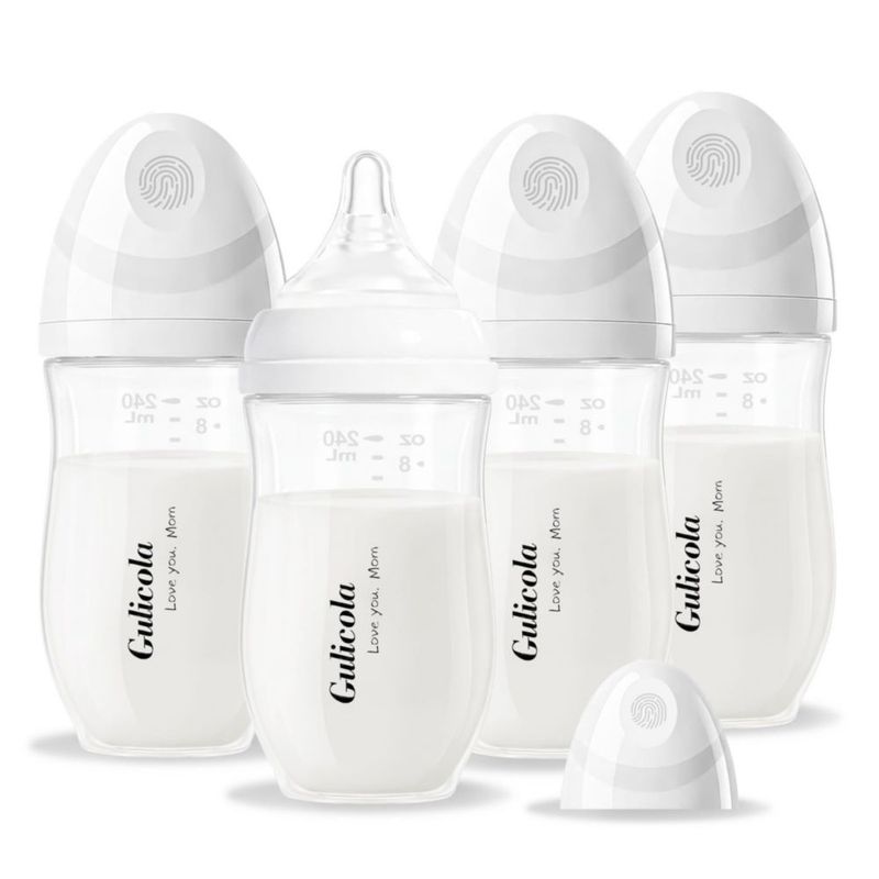 Biberón Gulicola 240 ml M Tetina 3 meses+ Pack de 4