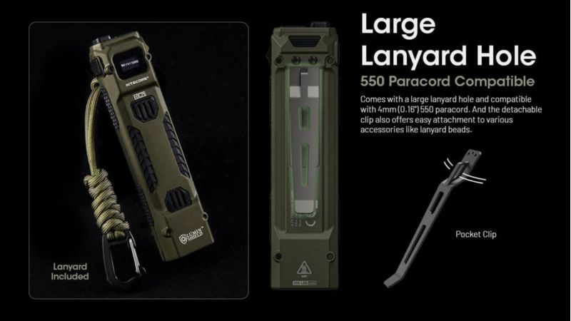 Linterna Nitecore EDC29 recargable de 6500 lúmenes verde