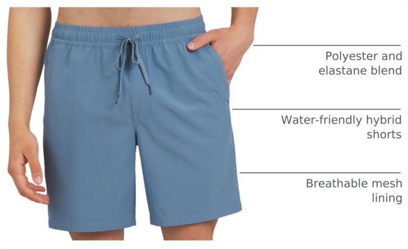 Shorts Quiksilver Corte Regular Azul Sombra Talla Grande