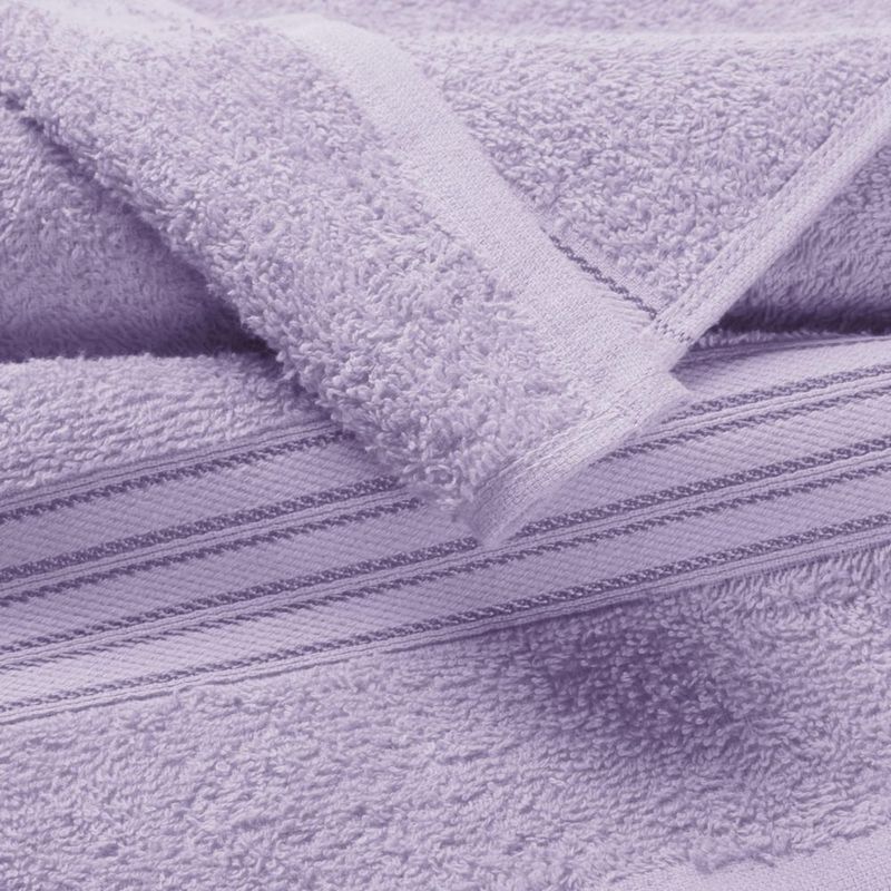 Toalla de Baño BOUTIQUO 71 cm x 140 cm Pack de 2 Morado