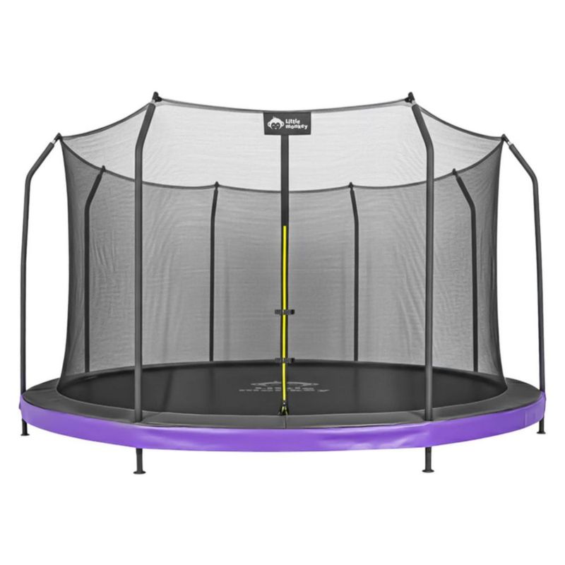 Trampolin Brincolin Little Monkey 14ft Gigante 4.2m con Malla de Seguridad Uso Exterior Estructura Tipo Calabaza Reforzada para Niños y Adultos