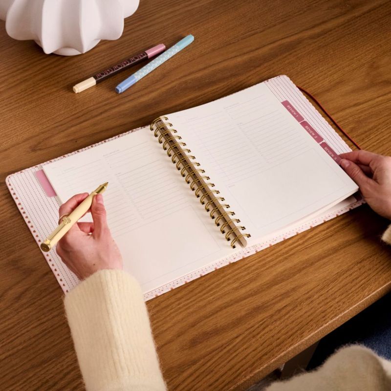 Agenda Papier con cubierta de tela Ikat a rayas