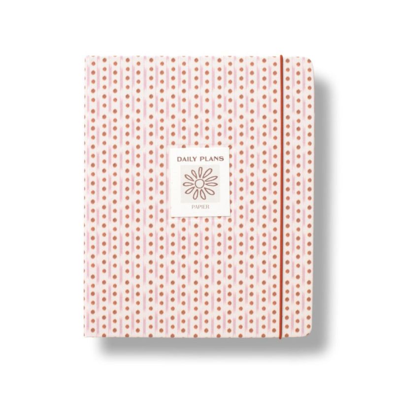 Agenda Papier con cubierta de tela Ikat a rayas