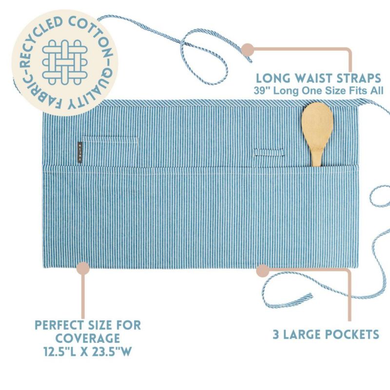 Delantal de Cintura MEEMA 58x33 cm con Bolsillos