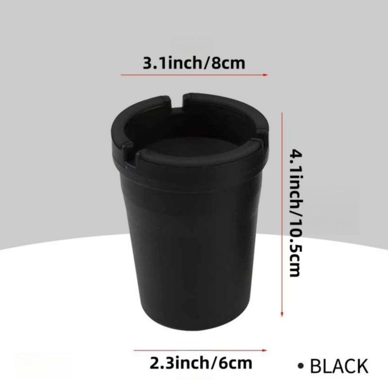 Cenicero FITALA 105 × 8 × 6 cm Negro (2 unidades)