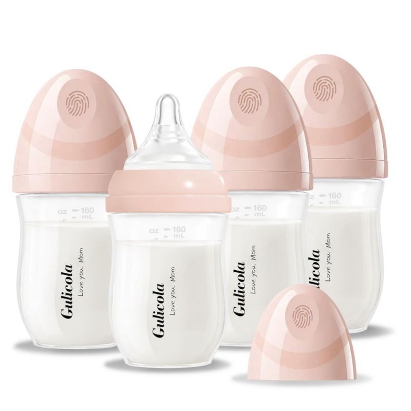 Biberón Gulicola Pack de 4 160 ml Rosa Flujo Extra Lento