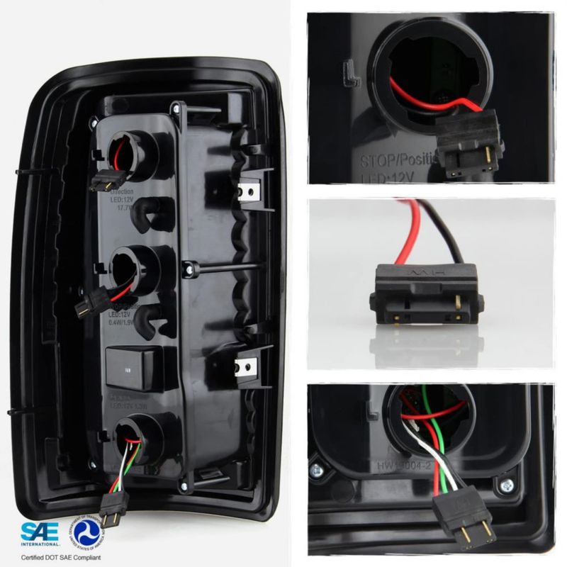 Luces traseras AKKON para Chevy Tahoe Suburban 2000-2006