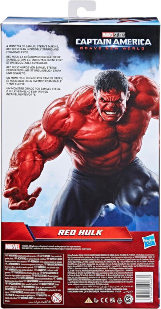 Figura de Acción Marvel 30 cm Red Hulk – Serie Titan Hero