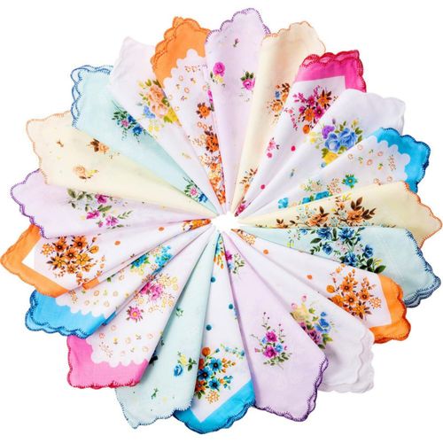 Pañuelos de algodón Zhanmai 30 cm paquete de 20 estilo 1