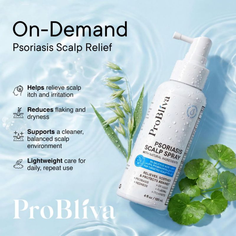Spray capilar ProBliva 2 unidades 120 ml alivio de psoriasis