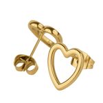 Set de joyería luckyly baño oro baño oro o rosa 14k corazón doble elsie dorado