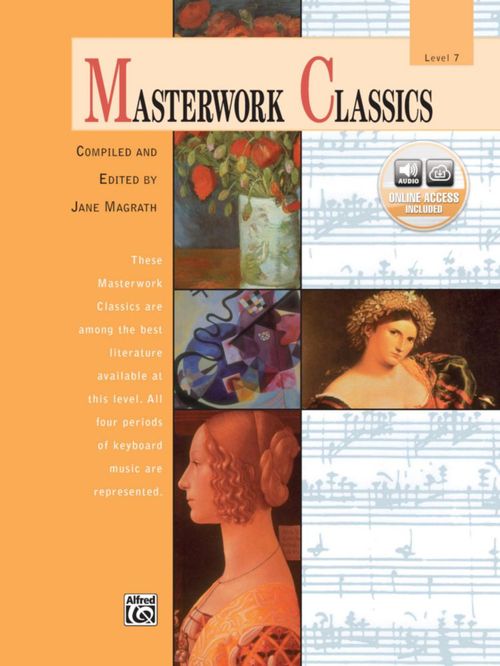 Libro Alfred Music Clásicos de Obras Maestras Nivel 7 (Audio)