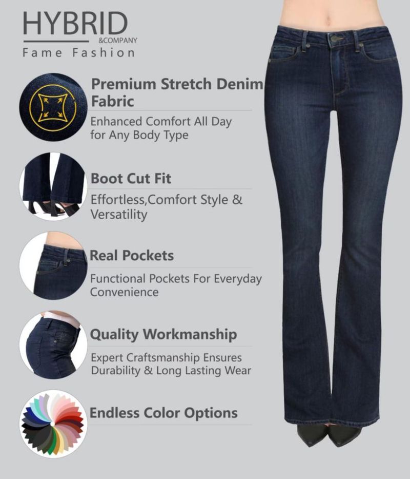 PANTALONES Hybrid & Company P31697BLX Lavado Oscuro 16