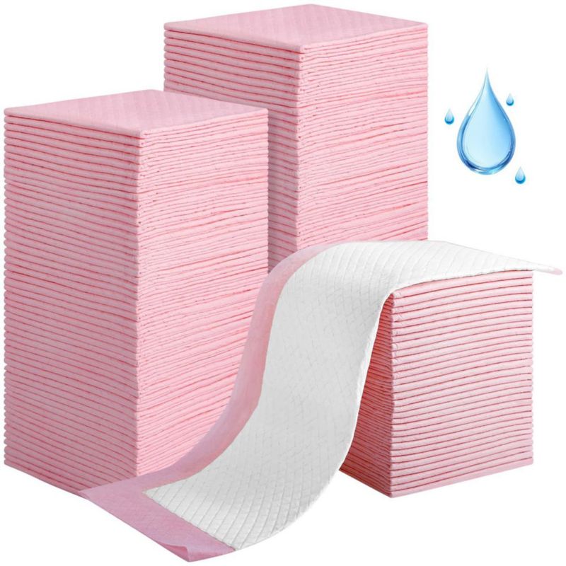 Almohadillas cambiadoras Cabaubl 100 unidades (33 × 46 cm) rosa